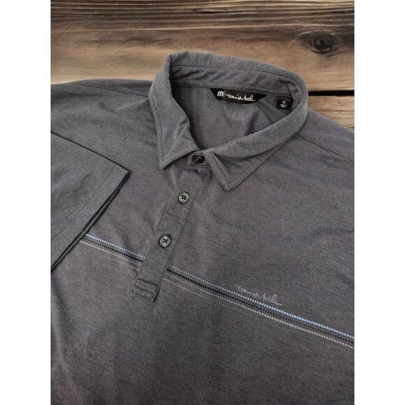 Travis Mathew Shirt Size XL Knot Today Golf Polo Heather Dark Grey 4 Way Stretch - Picture 1 of 13